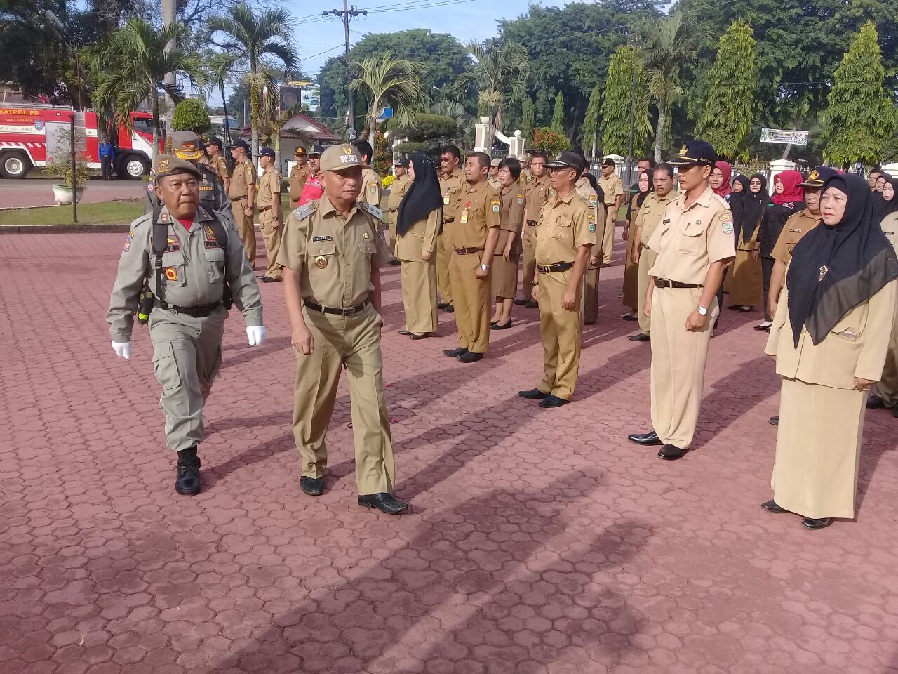Pemkab Asahan Gelar Apel Siaga Terpadu Hari Raya Idul Fitri 1439 H