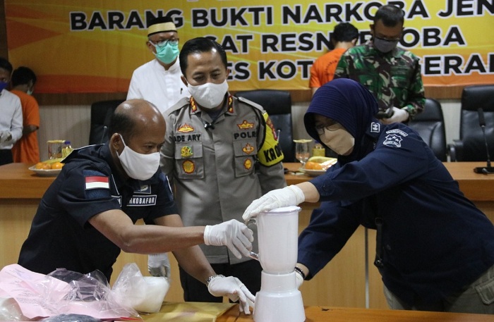 Polresta Tangerang Musnahkan Barang Bukti Sabu 11,17 Kilogram