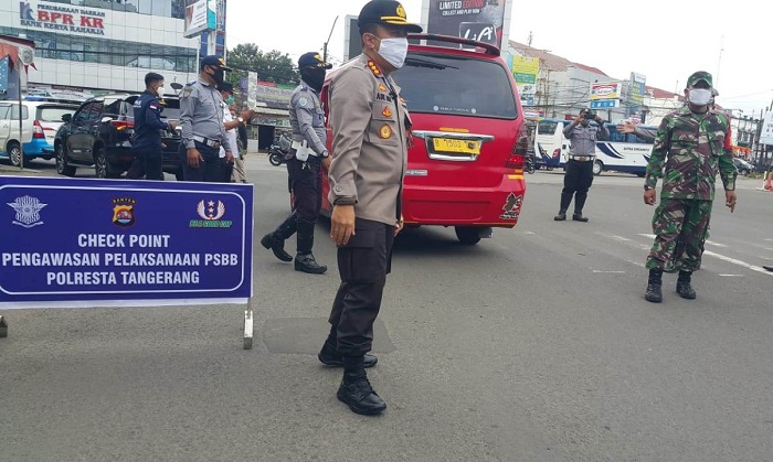 Siap Penerapan PSBB, 8 dari 16 Check Point Masuk Polresta Tangerang