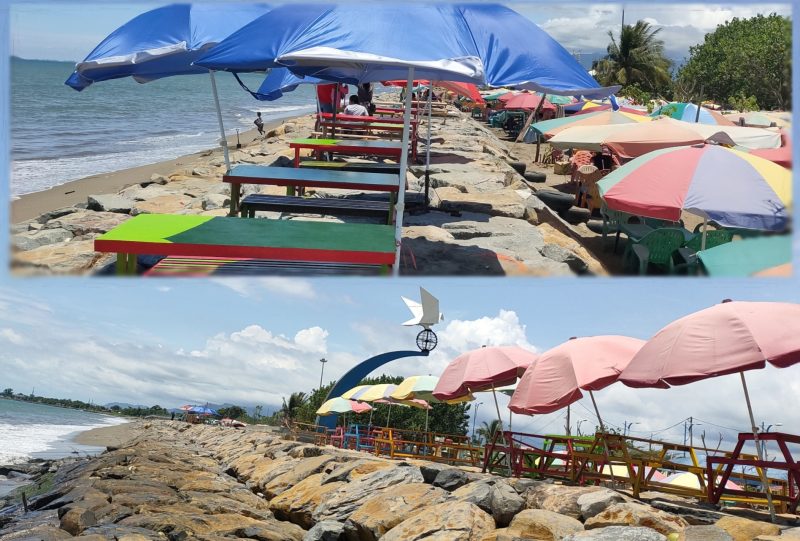 Proyek penanganan abrasi Tugu Merpati memperindah Pantai Padang, Kamis (18/3/21).