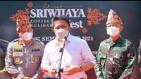 Kasdam dan Kapolda Dampingi Gubernur Sumsel Hadiri Sriwijaya Coffee and Culinary Festival 2021