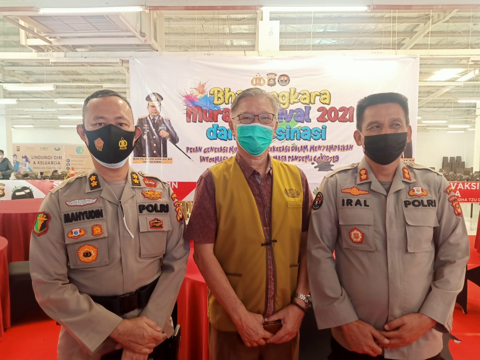 Polda Sumsel Adakan Lomba Mural dan Vaksin