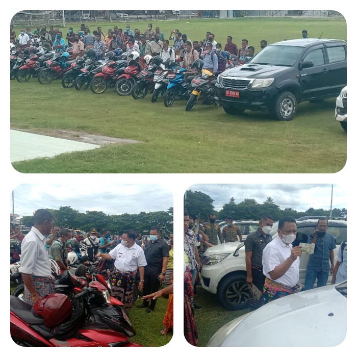 Mengecek Aset Daerah Kenderaan Dinas, Bupati Malaka Terapkan Apel  Kenderaan Dinas
