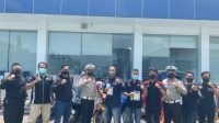 Satlantas Polresta Mojokerto Gandeng Komunitas Club Otomotif Kampanyekan Prokes di Jatim