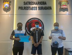 Pengedar Sabu Putat Jaya Diringkus Satresnarkoba Polrestabes Surabaya