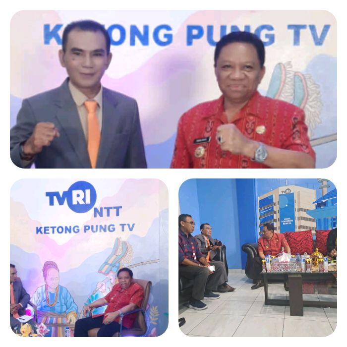 Bupati Simon, Beberkan Program Kerja Sakti Selama 1,4 Tahun Distudio TVRI Kupang