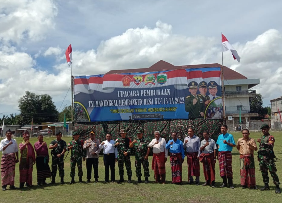 Pemkab Malaka dan TNI-Polri Wujudkan Program TMMD Pemerataan Pembangunan Desa