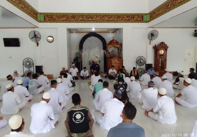 Lapas Narkotika Kelas IIB Banyuasin Laksanakan Kegiatan Ruqyah Syar’iyyah Yang diikuti 75 WBP