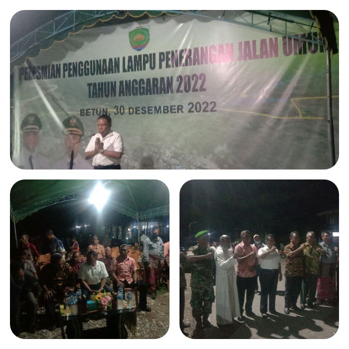 Peresmian Penggunaan Lampu PJU; Bupati Simon, Bunyikan Sirene dan Berseruh!