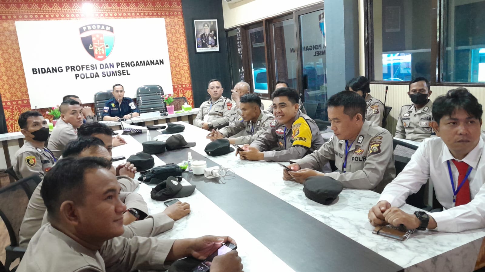 Personel Satwil Jajaran Polda Sumsel Ikuti Pembinaan dan Pemulihan Profesi Anggota Polri