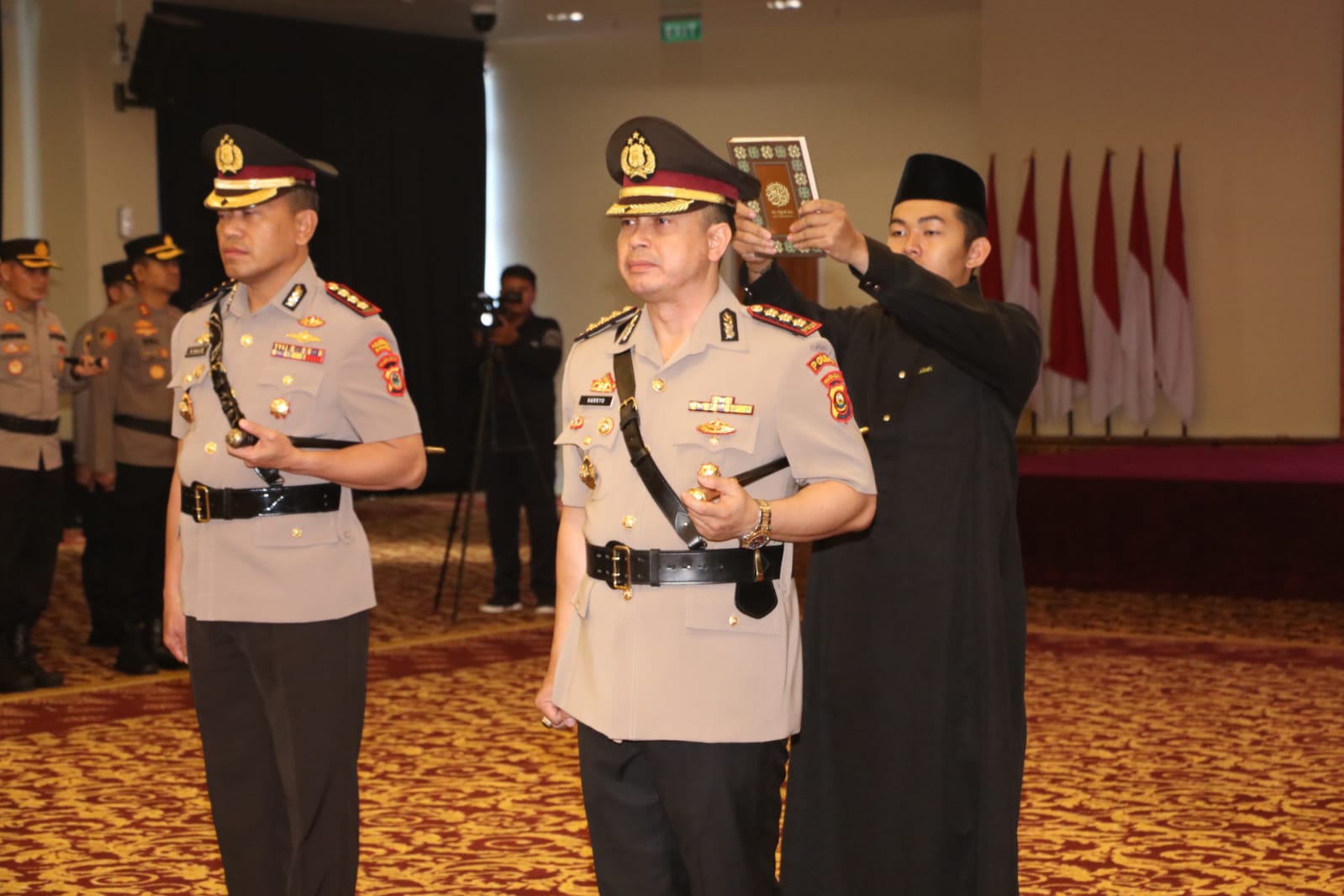 Kapolda Sumsel Pimpin Sertijab Dirresnarkoba Polda Sumsel dan Kapolrestabes Palembang