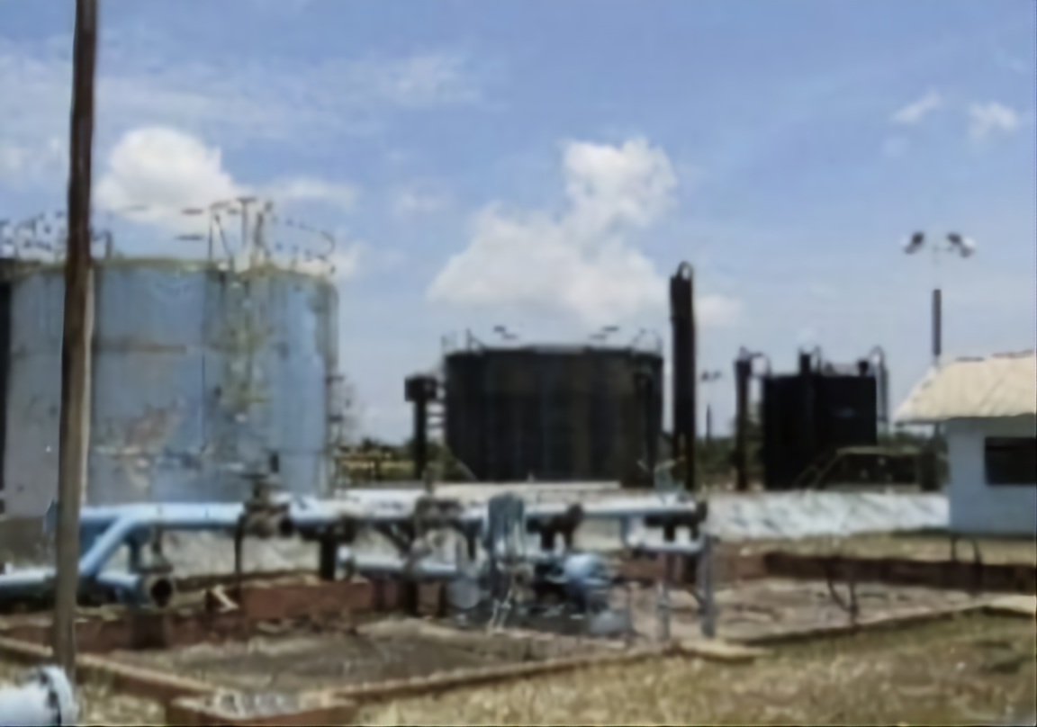 Gathering Station Bekasap fasilitas PT CPI yang dibangun di atas kawasan Suaka Margasatwa Balai Raja, 5 April 2021. (Dok. LHP BPK RI)