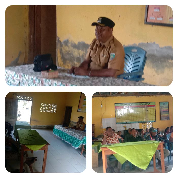 Rapat Akhir Tahun Kepala Desa Wederok