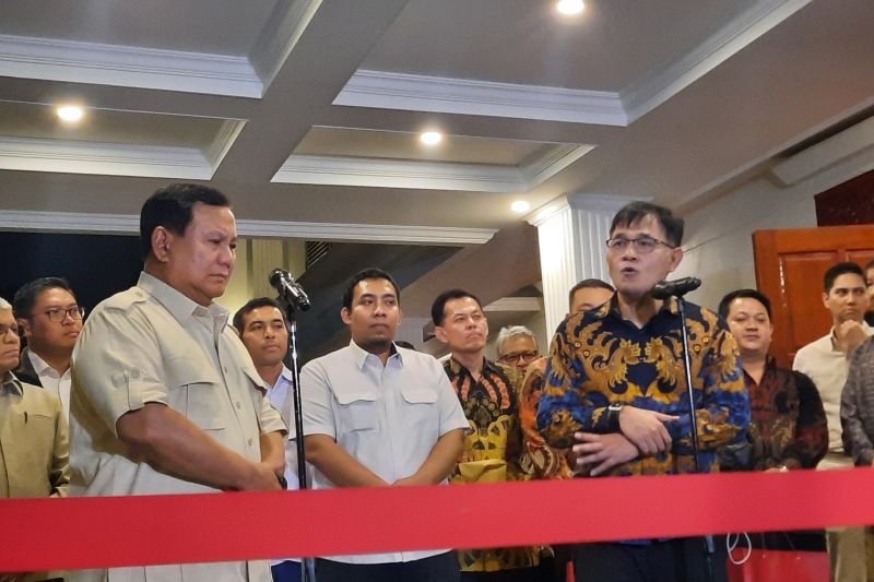 Pertemuan Prabowo dan Budiman Sudjatmiko di Kartanegara/Istimewa