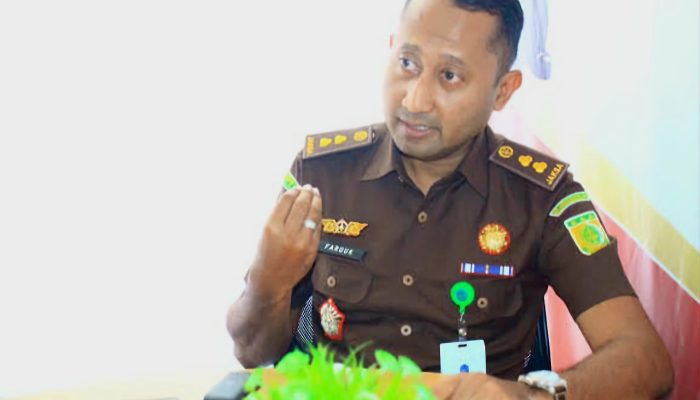 Kepala Seksi Penerangan Hukum (Kasi Penkum) Kejati Sumbar, Farouk Fahrozi