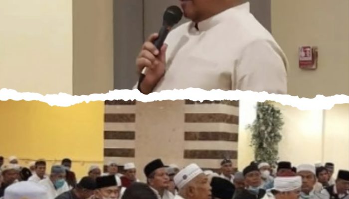 Sekda Sumbar, Hansastri mengunjungi penginapan jemaah haji asal Sumbar di Mekah bersama Ketua TP PKK Prov. Sumbar, Harneli Mahyeldi, Ketua MUI Sumbar dan Rektor UNP, Sabtu (24/6/2023)