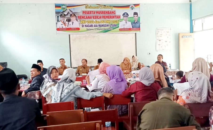 Kolaborasi dengan Masyarakat, Musrenbang RKP dan DU RKP Nagari Aia Manggih Utara Sukses