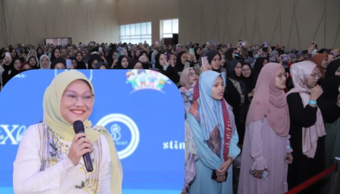 Menteri Ketenagakerjaan, Ida Fauziyah pada Talent Talks dihadiri oleh peserta mencapai 600 orang di Jakarta, Minggu (24/3/2024).
