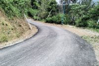 MULUS :  Pengaspalan Hotmix di Dusun Poleng Desa Cermo dari Dana Desa Tahun 2024 (Dian/deliknews.com)