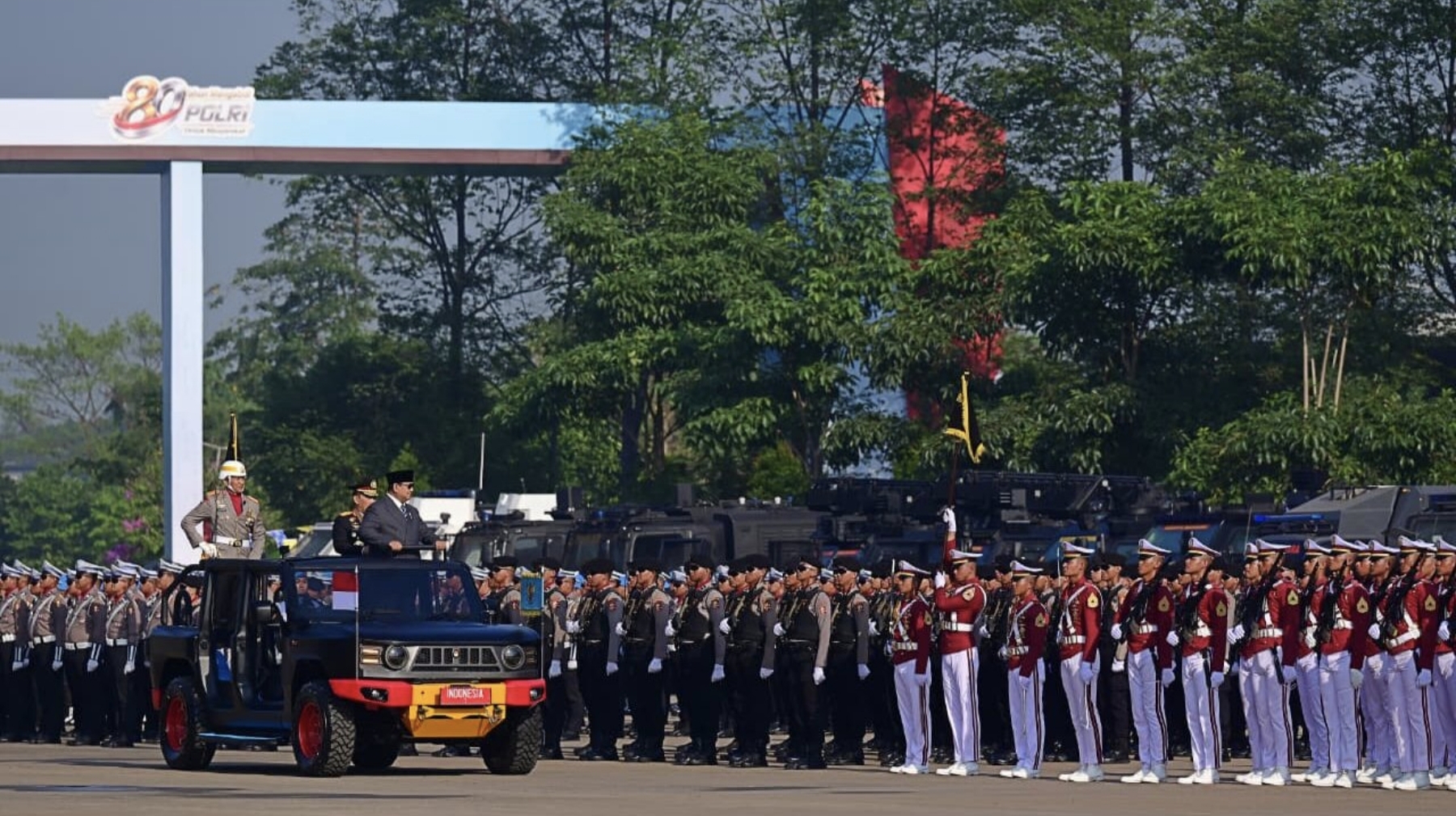 Prabowo Pimpin Upacara Hari Bhayangkara ke-80, Polri Diminta Perkuat Pelayanan dan Pengayoman