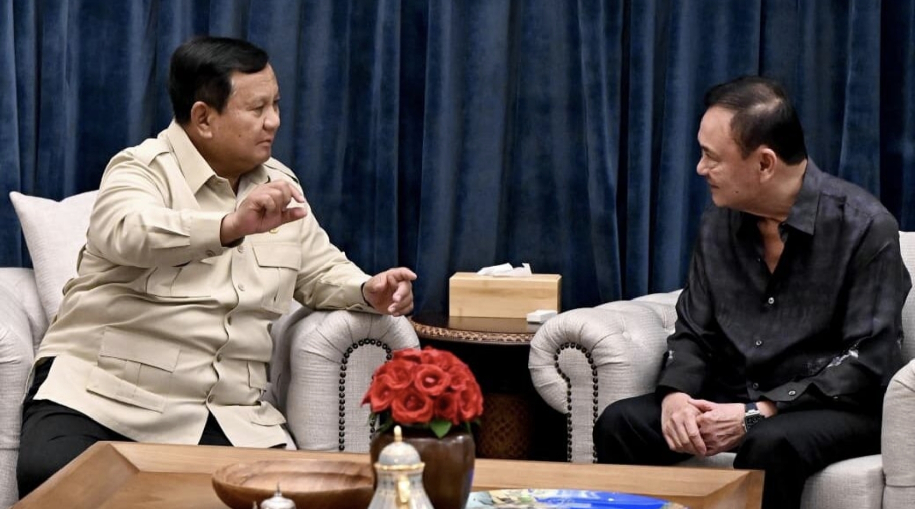 Prabowo Temui Thaksin di Kertanegara, Bahas Isu Global dan Kawasan