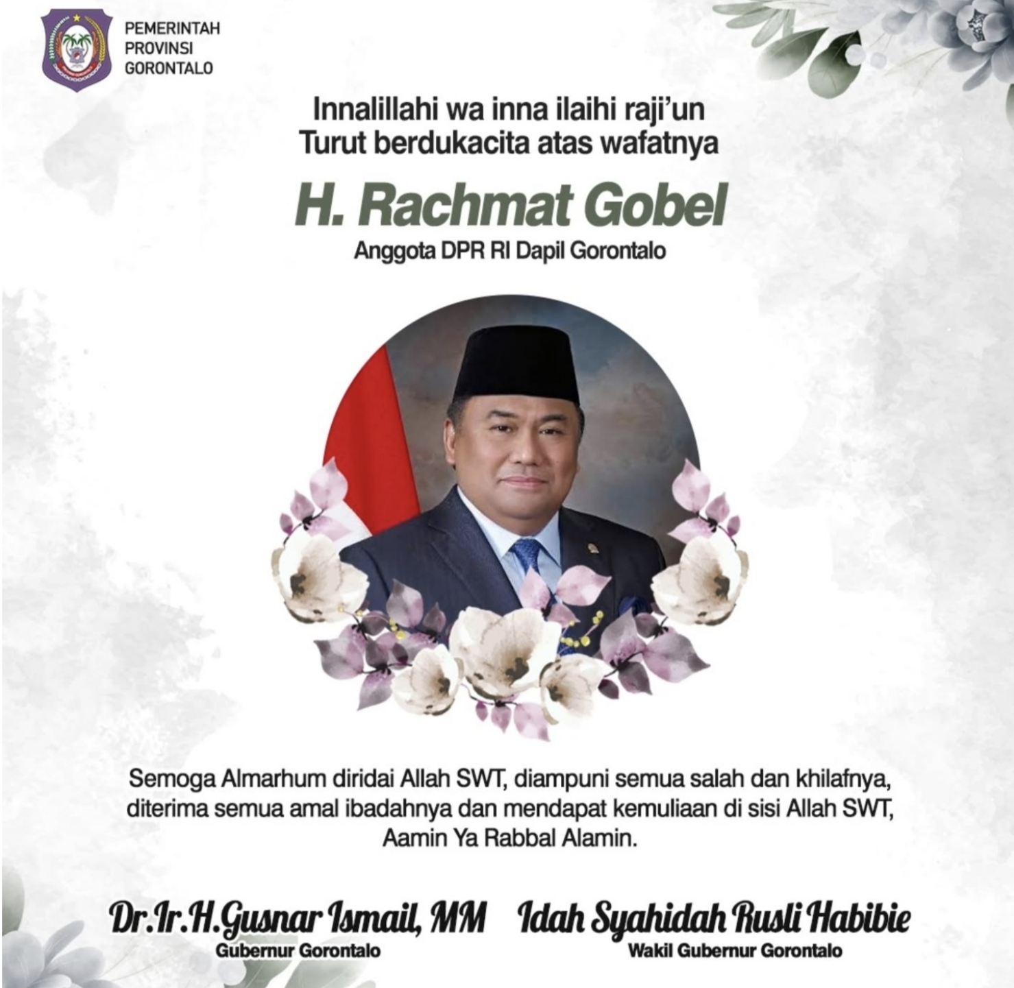Kabar Duka, Rachmat Gobel Meninggal Dunia, DPR dan Indonesia Kehilangan Tokoh Nasional
