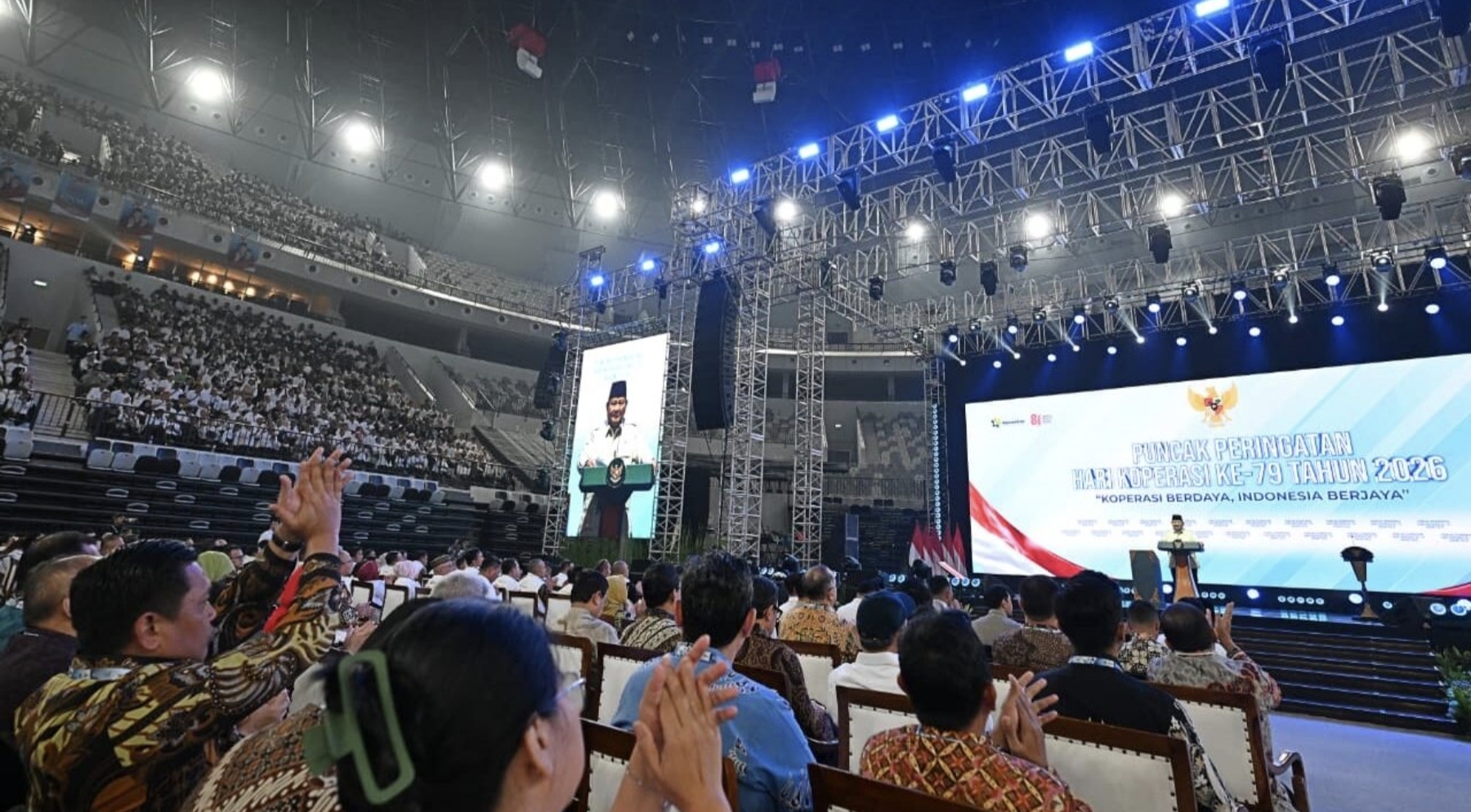 Hadiri Hari Koperasi ke-79, Prabowo Tegaskan Koperasi Kunci Kemakmuran Indonesia