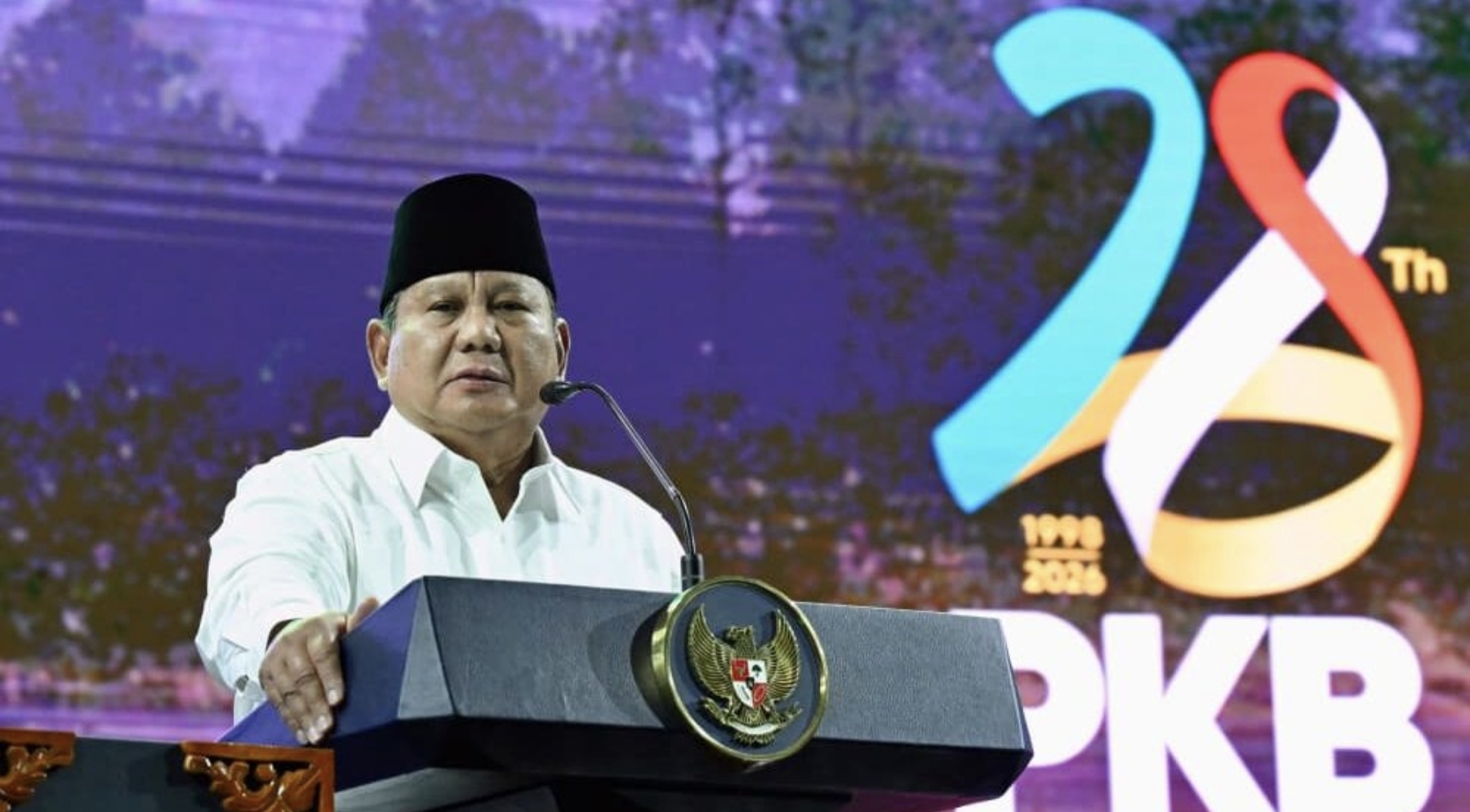 Hadiri Harlah Ke-28 PKB, Presiden Prabowo Tegaskan Arah Ekonomi Berpijak pada Konstitusi