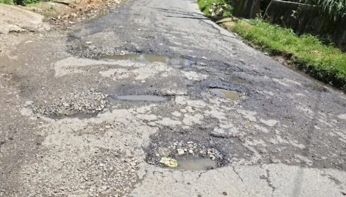 Penampakan ruas jalan provinsi Sumatera Barat Panti–Simpang Empat, Sabtu (29/8/26)