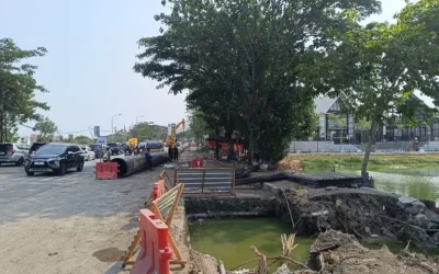 Target Rampung 11 November! Proyek Drainase Unesa Disiagakan Meredam Banjir Surabaya