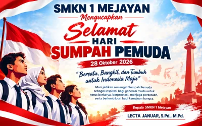 SMKN 1 MEJAYAN MENGUCAPKAN SELAMAT HARI SUMPAH PEMUDA